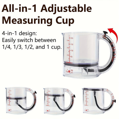 4-in-1 Adjustable Smart Measuring Cup