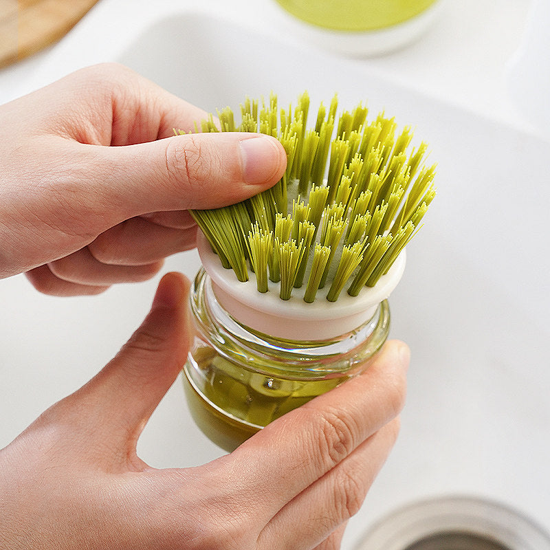 Automatic Liquid Dispensing Pot & Dish Brush